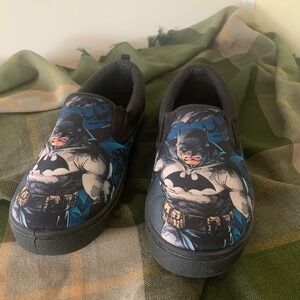 BATMAN Slip On Canvas Shoes Men's Size 8 Black